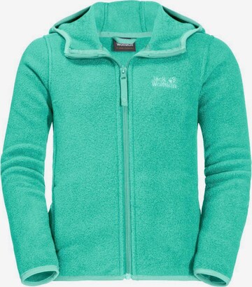 JACK WOLFSKIN Fleece Jacket in Green: front