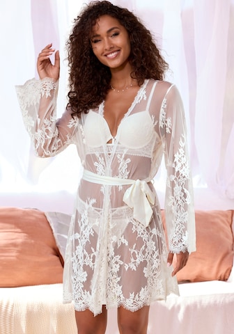 LASCANA Dressing Gown in White