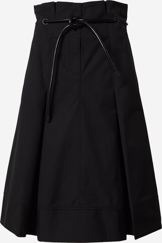 3.1 Phillip Lim - Saia 'ORIGAMI' em preto: frente