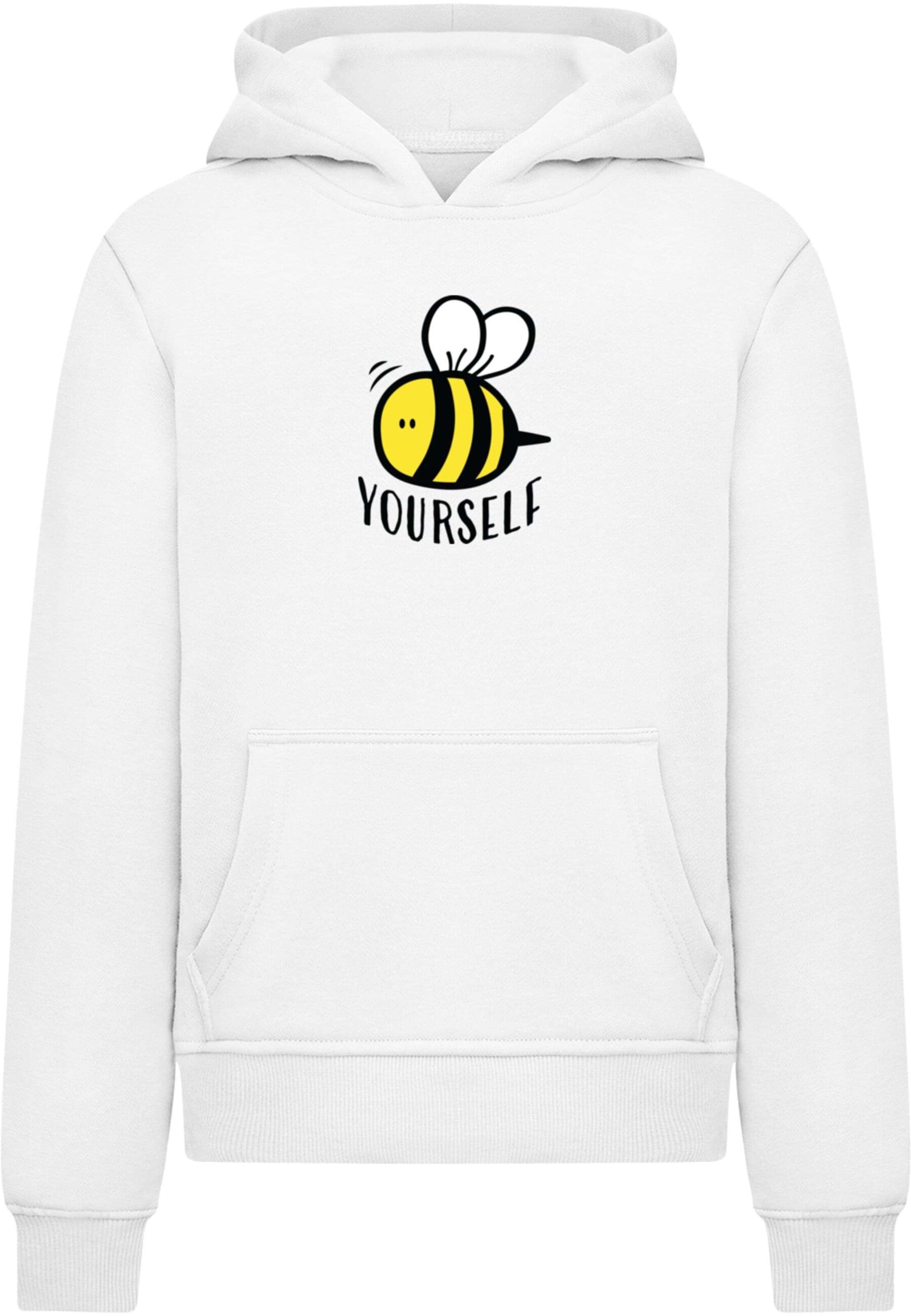 Sweat 'Bee Yourself' Merchcode en blanc : devant