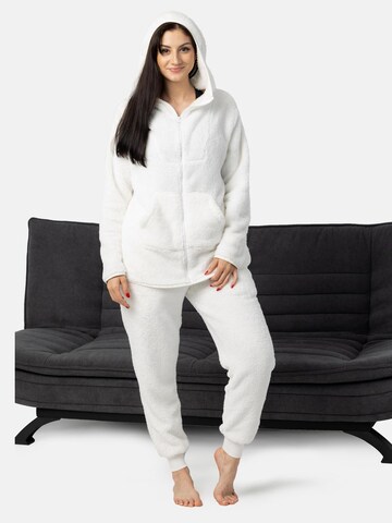 LEAFLETIC - Traje para estar en casa 'Leafletic Women’s Hoodie and Jogger Set' en blanco