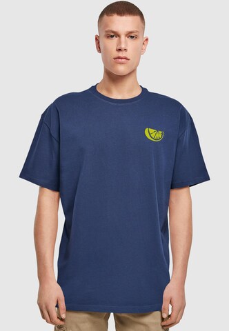 Merchcode Shirt 'Lemon' in Blau: Vorderseite