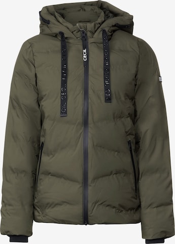 CECIL Winter jacket in Green: front