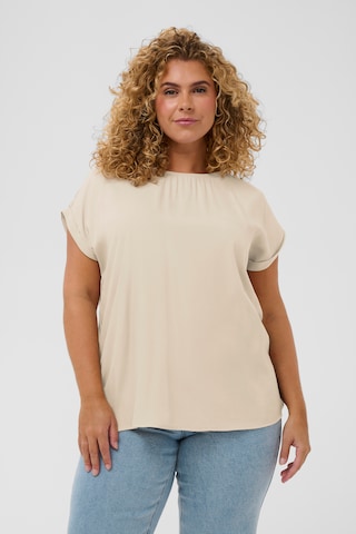 KAFFE CURVE - Camiseta 'KCmilia' en beige: frente