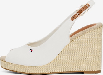 Sandales TOMMY HILFIGER en blanc : devant