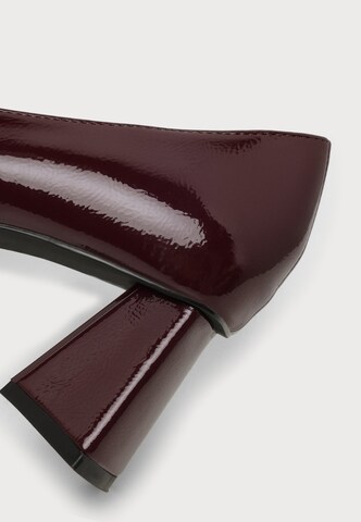 Bianco - Zapatos con plataforma 'MARALYN' en rojo