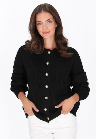 Cardigan usha BLUE LABEL en noir : devant