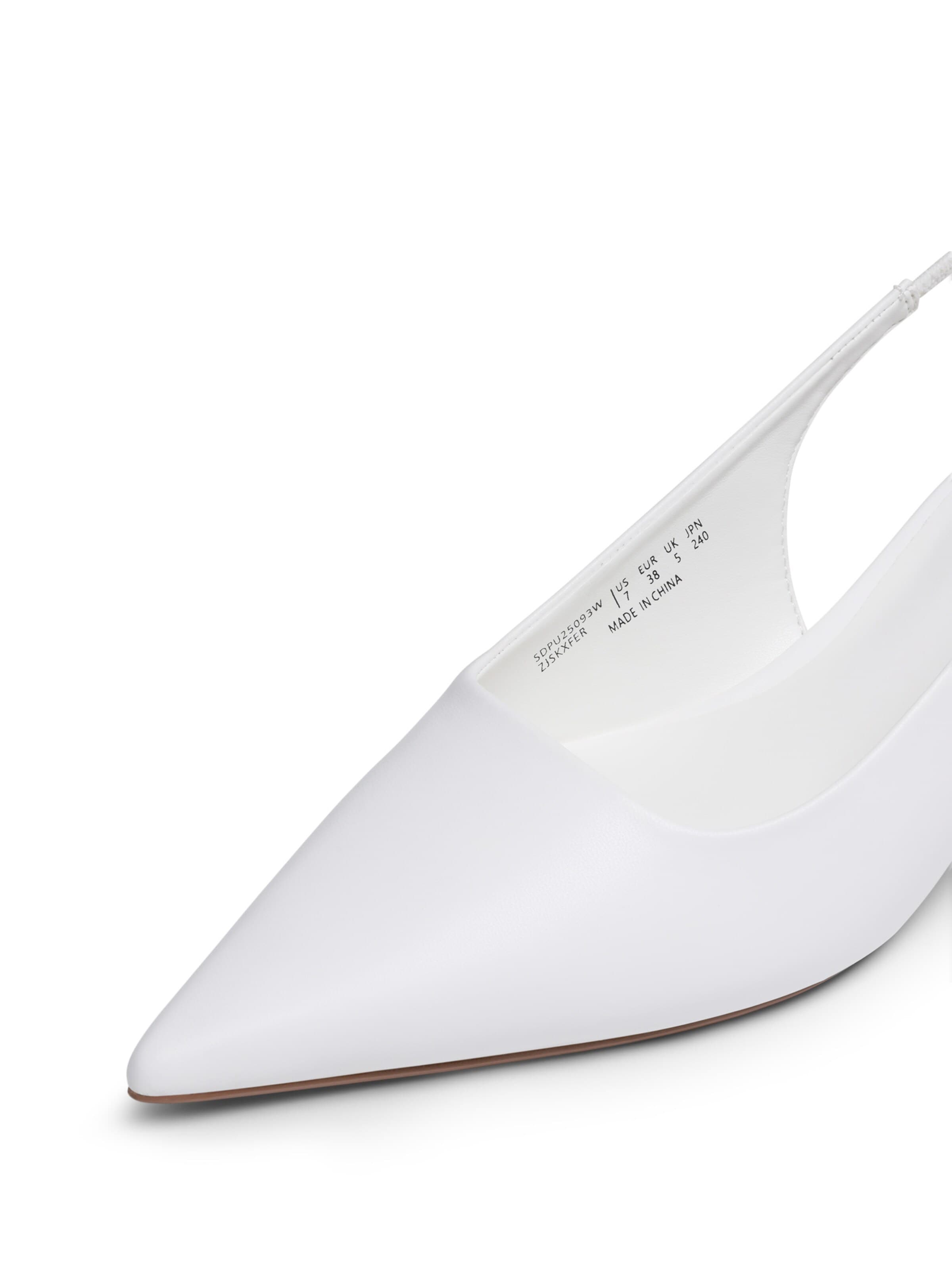 Dream Pairs Slingback Pumps in White