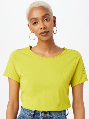 G-Star RAW - Camiseta 'Mysid' en amarillo: frente