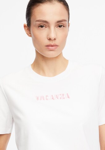 T-shirt COMMA en blanc