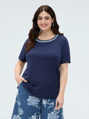 Fiorella Rubino - Camiseta en azul