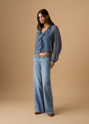 MANGO TEEN Bluse 'Ranch' in Blau