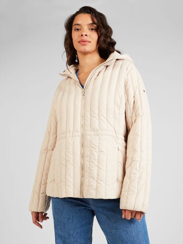 Tommy Hilfiger Curve - Chaqueta de entretiempo en beige: frente