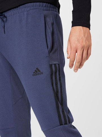 ADIDAS SPORTSWEAR Tapered Workout Pants 'Aeroready ' in Blue