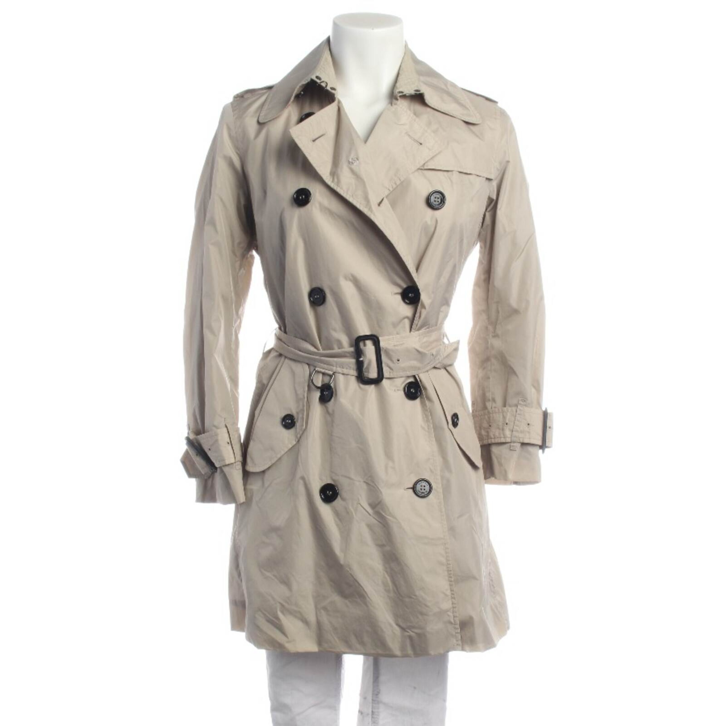BURBERRY Jacket & Coat in XS in White: front