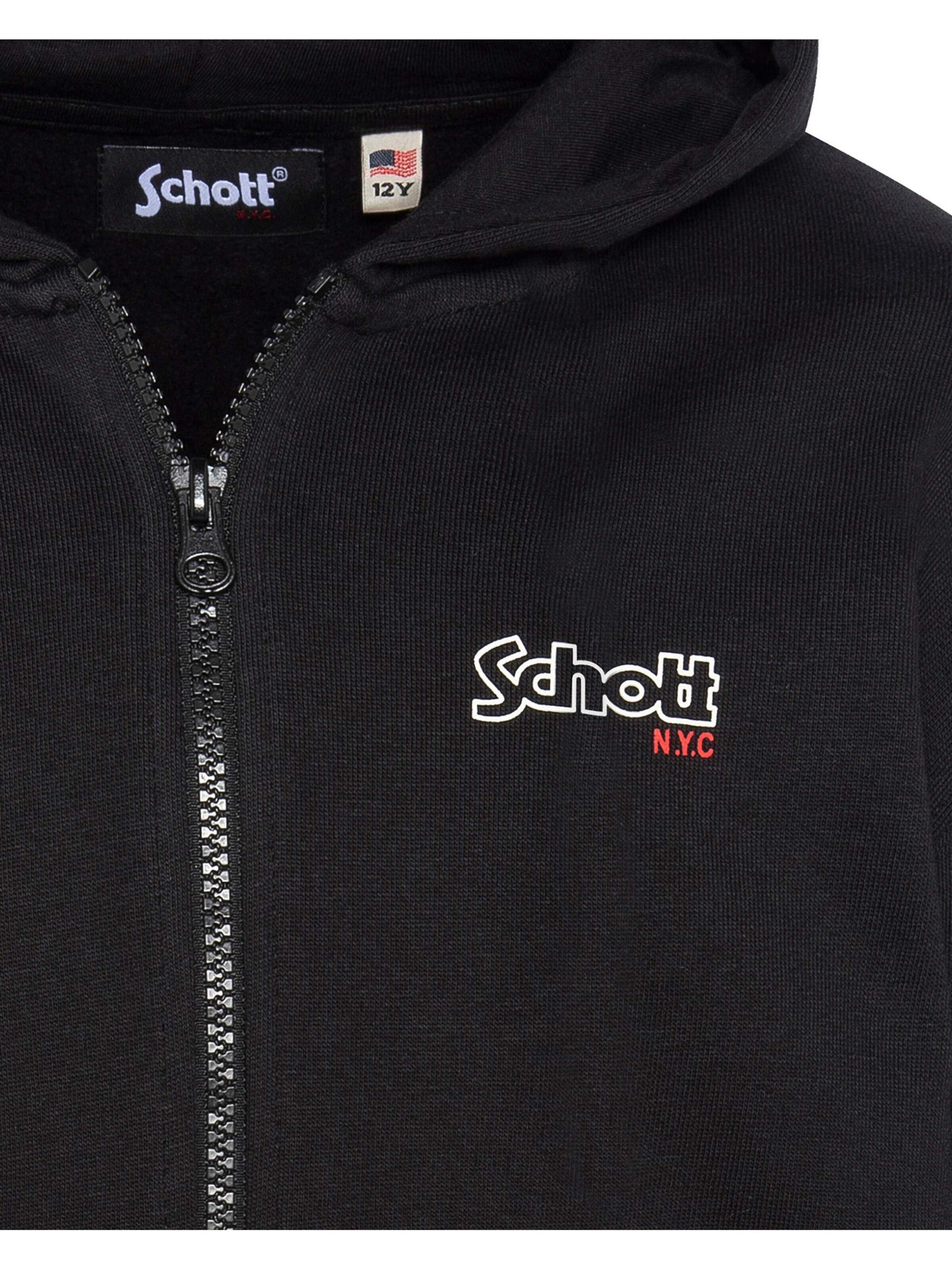 Schott NYC Sweatshirt in Black