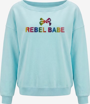 MYMO Sweatshirt in Blauw: voorkant