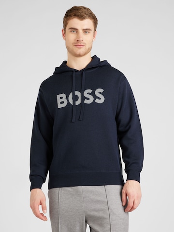 BOSS Orange Sweater in Blue: front