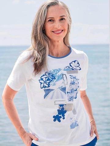 Goldner T-Shirt in Weiß