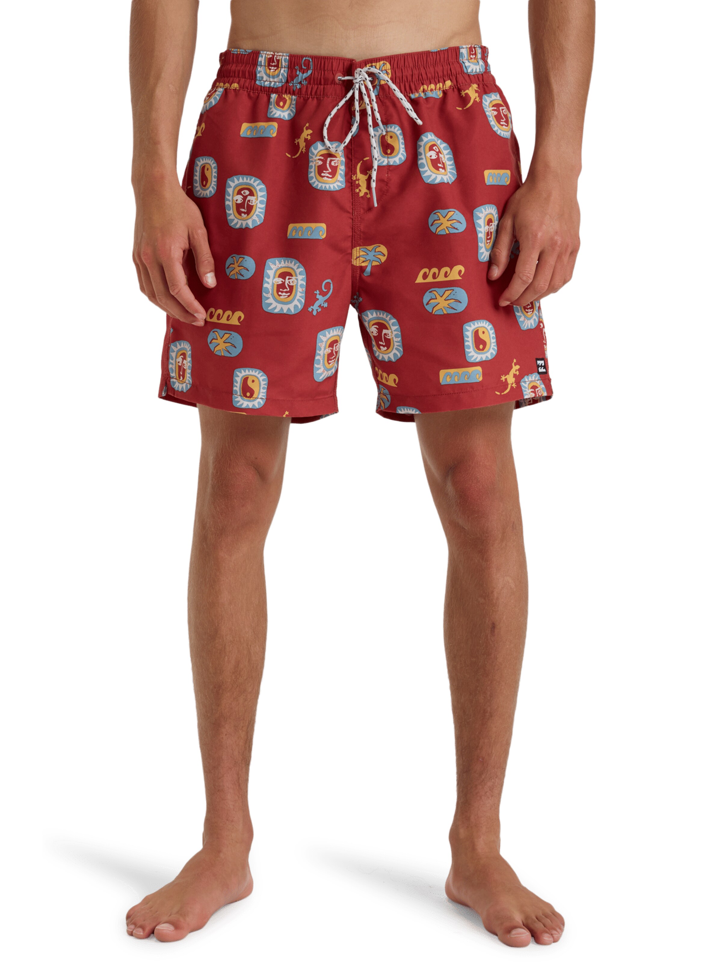Shorts de bain 'Vacay 16' BILLABONG en rouge : devant