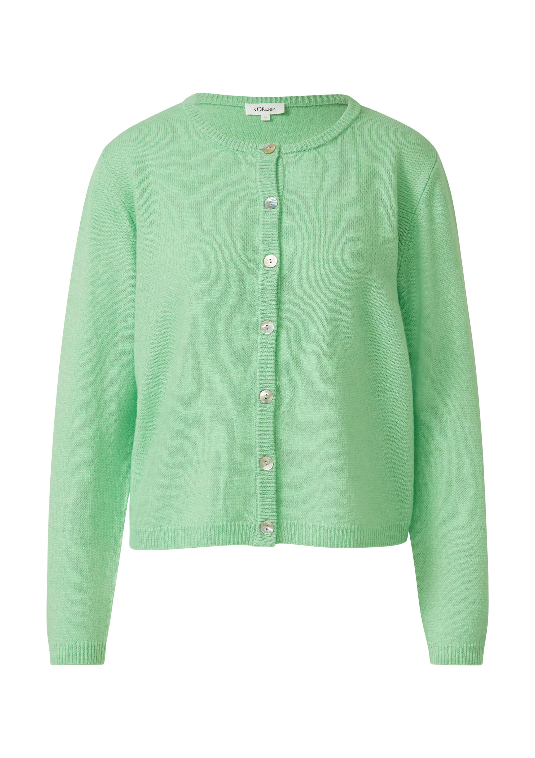 s.Oliver Strickjacke in Grün: Vorderseite
