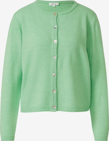 Cardigan s.Oliver en vert : devant