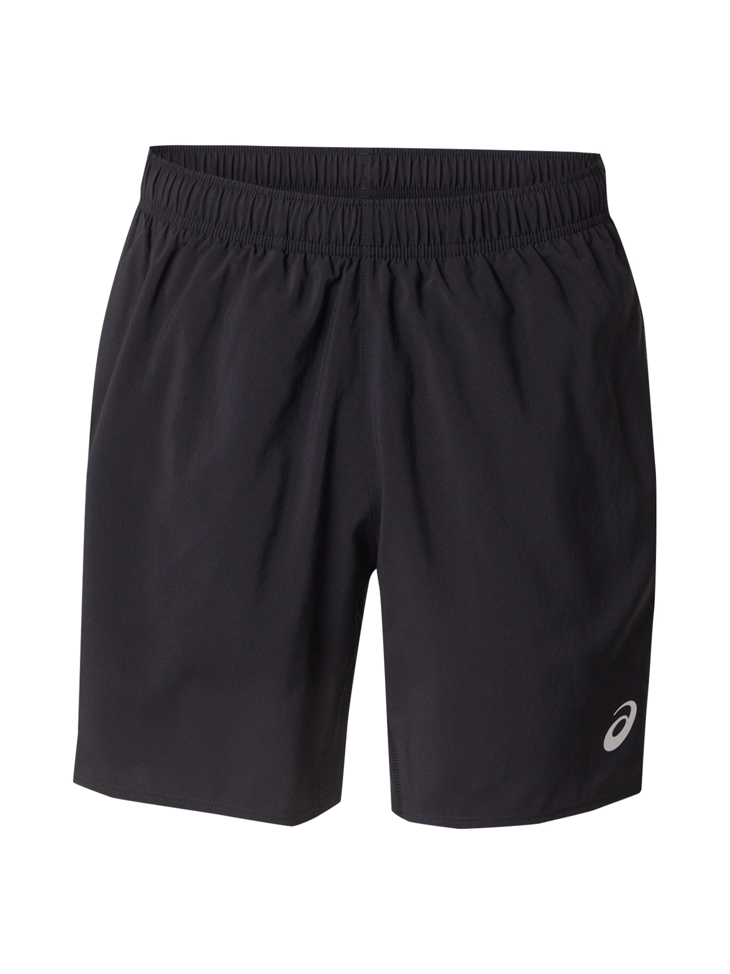 Regular Pantaloni sport de la ASICS pe negru: față