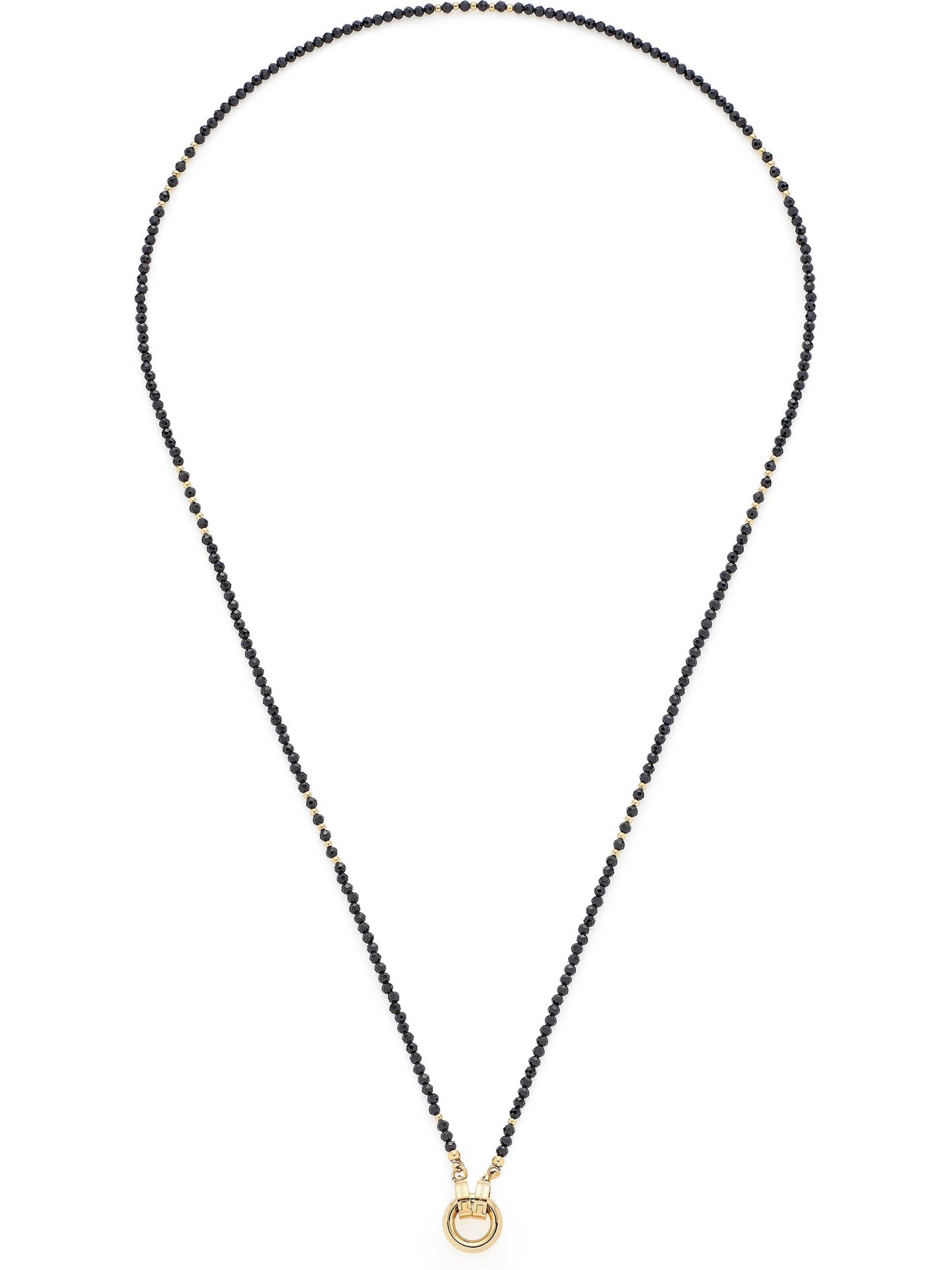 LEONARDO Kette in Schwarz: Vorderseite