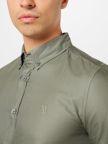 BURTON MENSWEAR LONDON Slim fit Button Up Shirt in Green