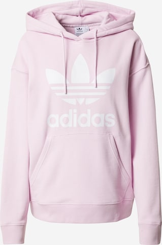 Felpa 'Trefoil' di ADIDAS ORIGINALS in lilla: frontale