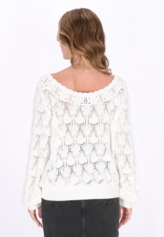 DreiMaster Vintage - Cárdigan en blanco