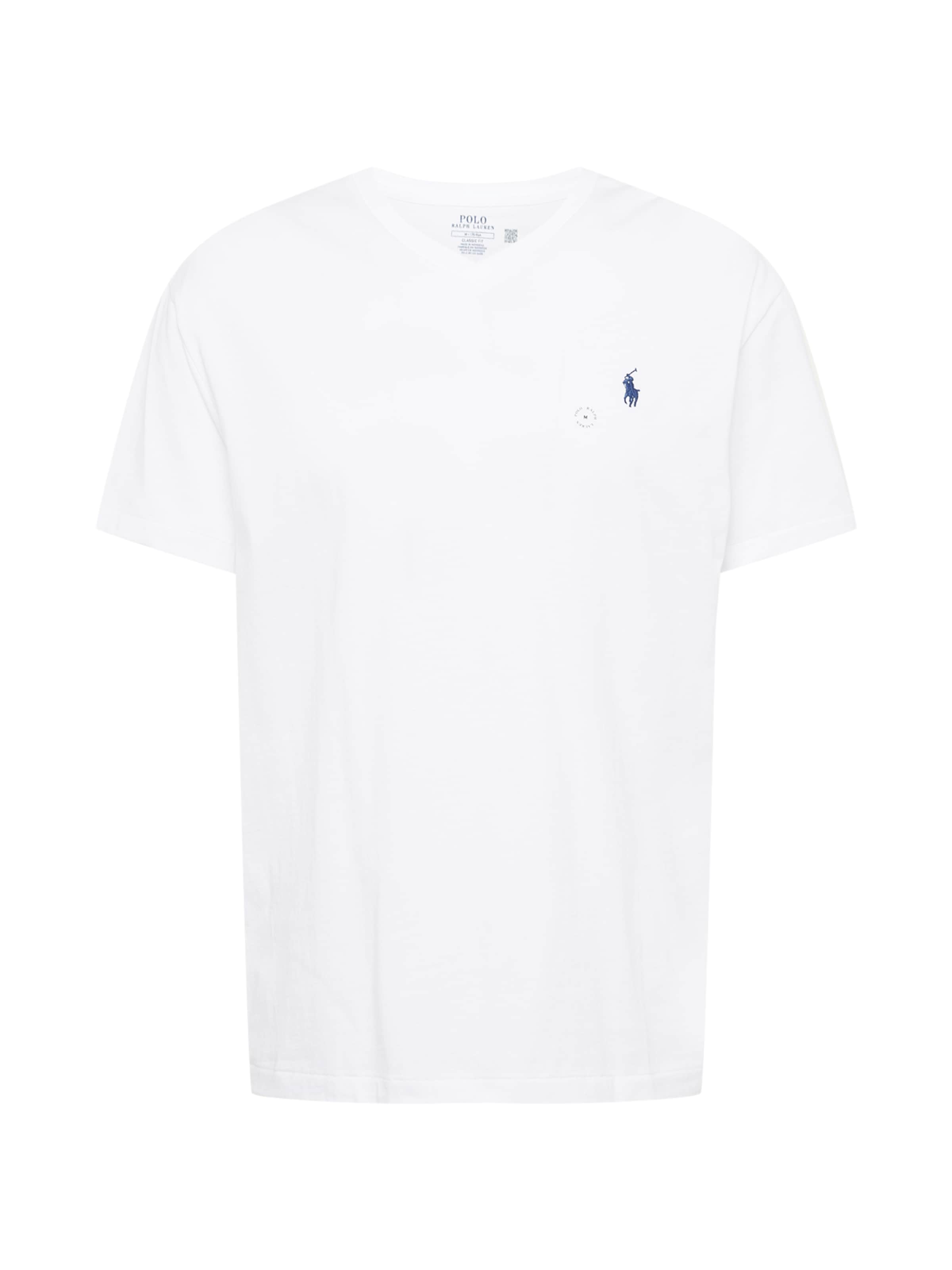 T-Shirt Polo Ralph Lauren en blanc : devant