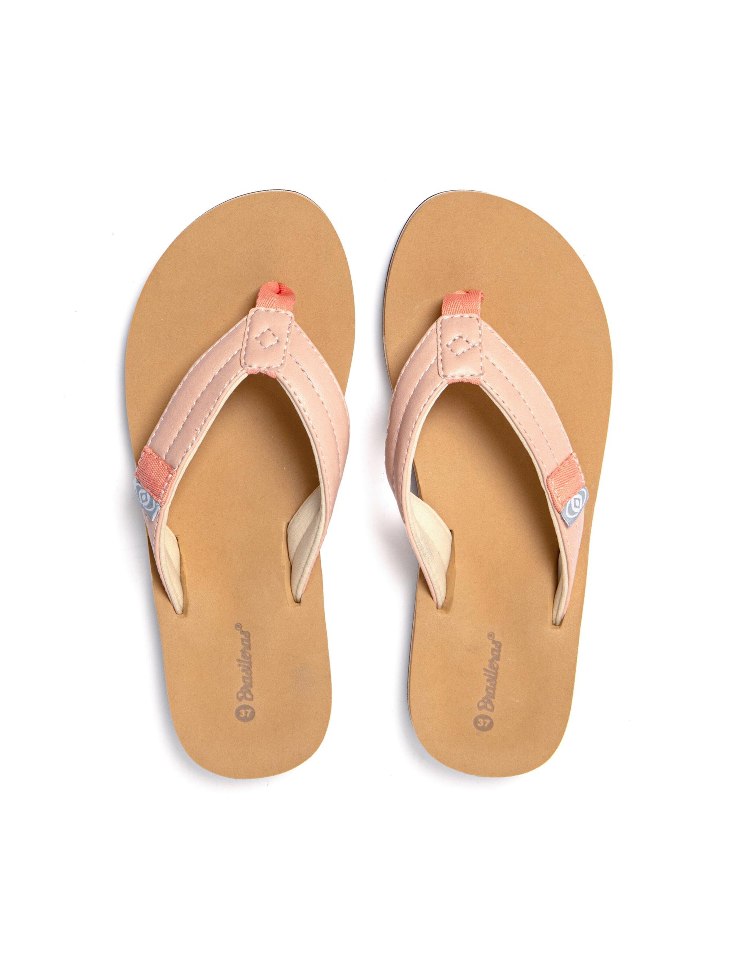Brasileras T-bar sandals 'Young' in Orange