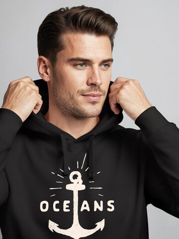 Neverless Sweatshirt 'Oceans Anker' in Black