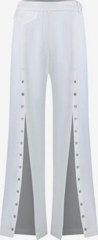 regular Pantaloni 'Hand-Sewn Slit Trousers' di iellele in bianco: frontale
