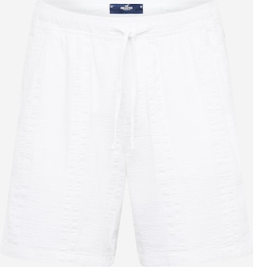 HOLLISTER - regular Pantalón en blanco: frente