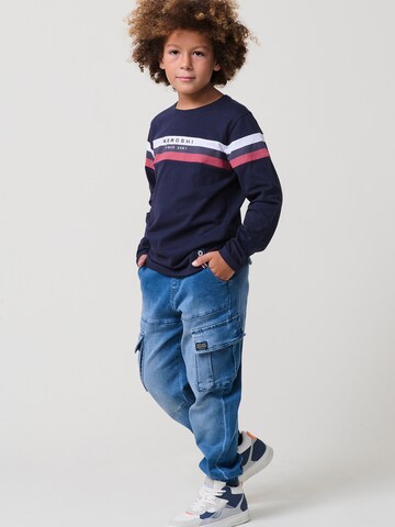 KOROSHI T-shirt i blå