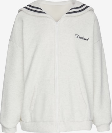 usha BLUE LABEL - Casaco em moletão em branco: frente