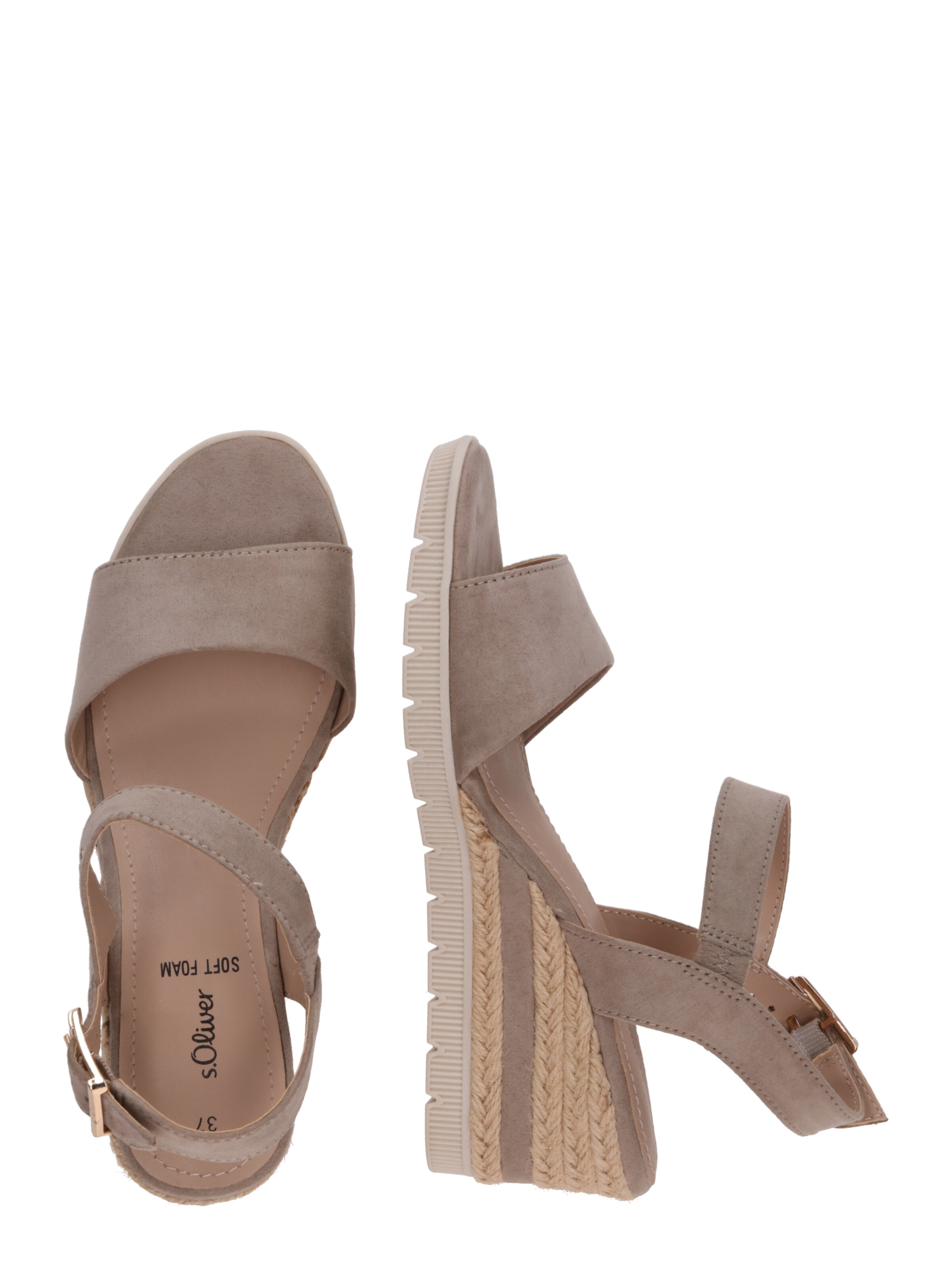 s.Oliver Sandaal in Beige