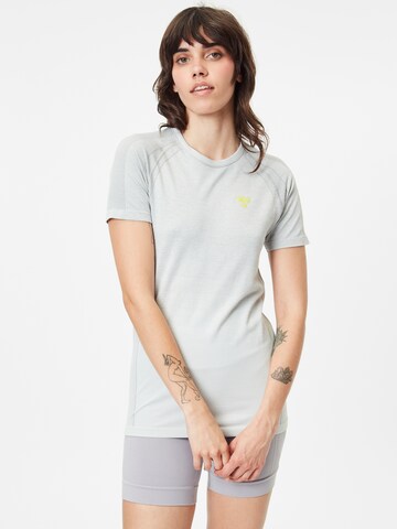 T-shirt fonctionnel Hummel en gris : devant