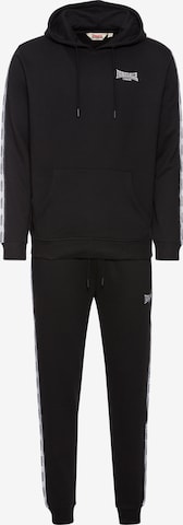 LONSDALE Sweatsuit in Black: front