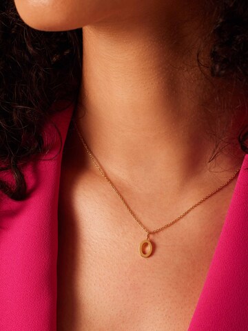 Lucardi Necklace in Gold: front