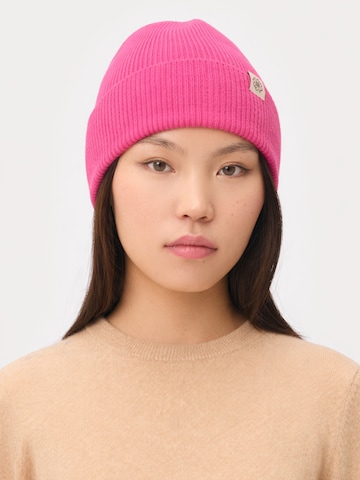 GOBI Cashmere Mössa 'Unisex Cashmere Rib Knit Beanie' i rosa: framsida