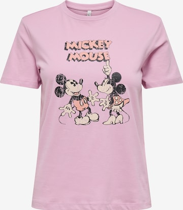 ONLY Shirt 'ONLMICKEY AND MINNIE' in Purple: front