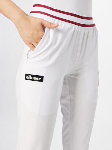 ELLESSE Slim fit Workout Pants 'Zoie' in White