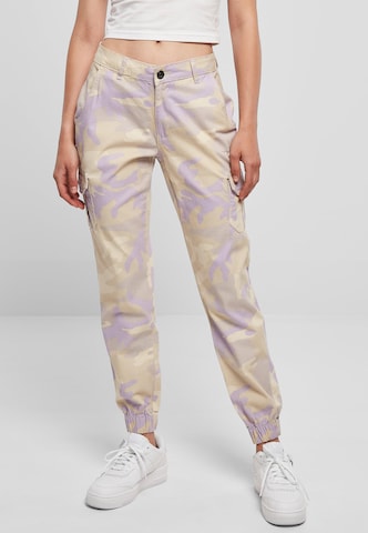 Effilé Pantalon cargo Urban Classics en violet