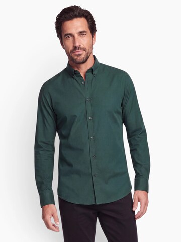 Lindbergh Slim fit Srajca 'Superflex' | zelena barva: sprednja stran