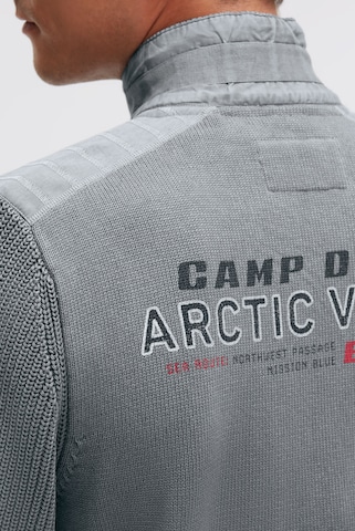 CAMP DAVID Knit Cardigan in Grey