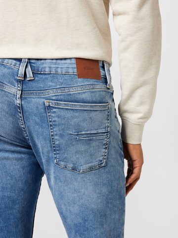 s.Oliver Slimfit Jeans 'Keith' in Blauw