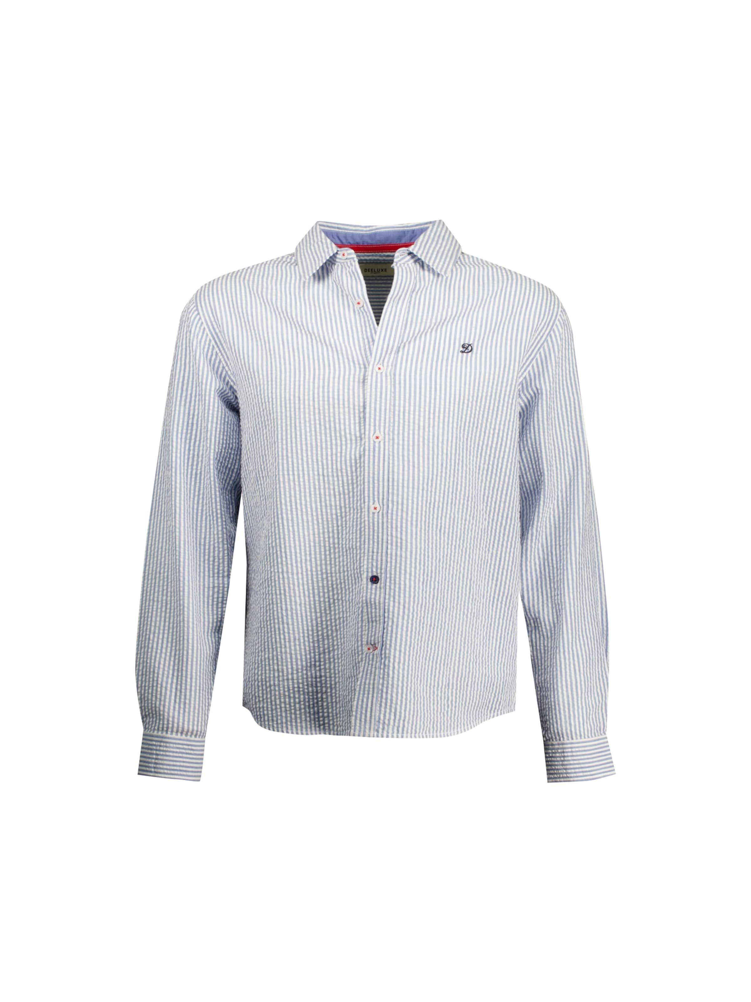 Coupe regular Chemise 'Balt' Deeluxe en bleu : devant